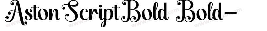 AstonScriptBold Bold字体转换
